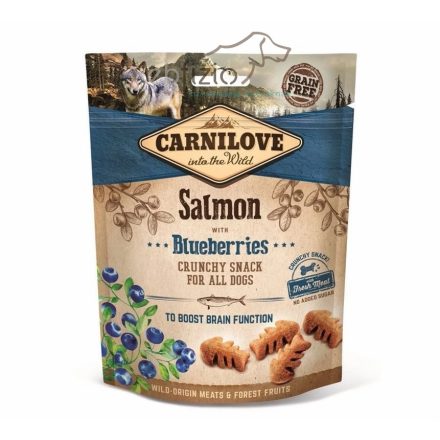 Carnilove Dog Crunchy Snack Salmon & Blueberries- Lazac hússal és áfonyával 200g